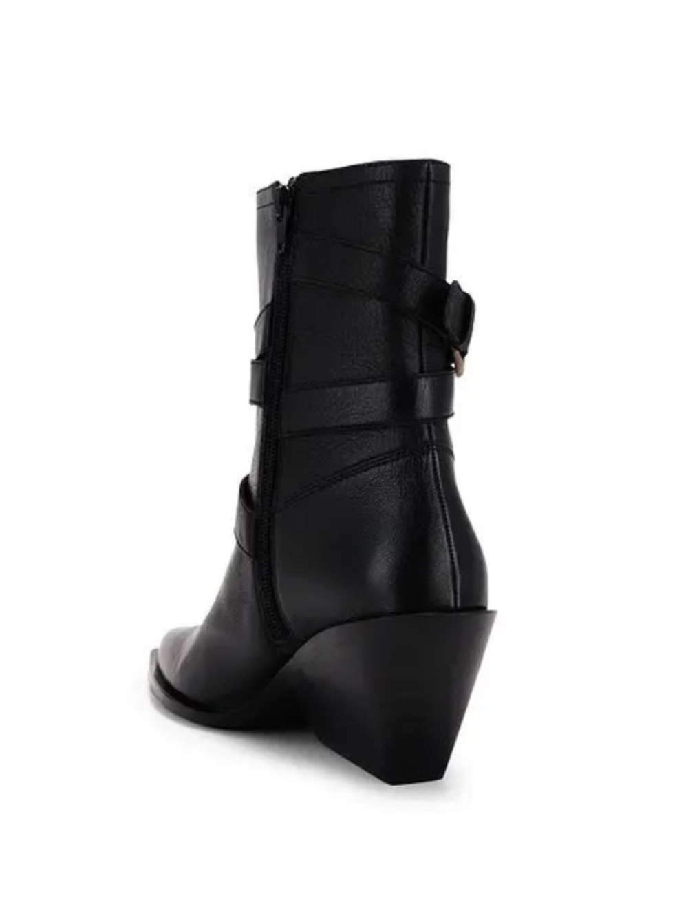 Seychelles Speak Up Black Leather Buckled Boots New! - Picture 4 of 13